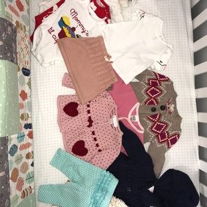 Bundle of 3-6 month girl clothes - Old Navy, Gap